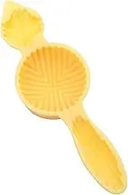 4-Shape Cookie Press, Plastic Yellow Cookie Mold for Baking, Candy, Chocolate, Cake & More