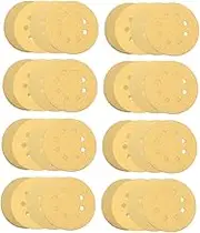 5-inch 8-hole Sandpaper Discs Set 60/80/120/150 Grits -backed 20pcs Electrostatically Bonded Sanding for Wood Metal