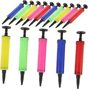 ULTECHNOVO Hand Held Air Inflator Set (15 Pcs) Compact Mini Balloon Pump Easy to Use Noisy Electric Pump Alternative for Boys and Girls Parties Random