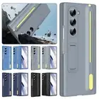 For Samsung Galaxy Z Fold 6/5/4/3 Hinge Protection Stand Screen Film Case+Stylus