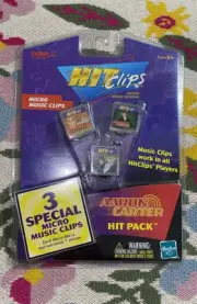 VINTAGE 3 Pack Hit Clips Aaron Carter Micro Music Clip Sealed In Package