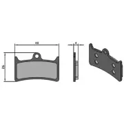 Pads E-Bike Tech for System v4/Max Hope/Trickstuff 305453625 BRENTA F