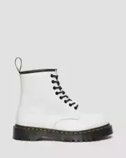 Dr Martens 1460 Bex Leather Platform Boots in White for Woman