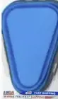 Pizza Storage Container Box Foldable Triangle Pizza Container Reusable Pack/Blue