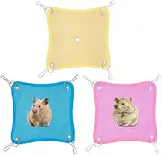Hamster Hammock - Pet Cage Hammock | 3X Breathable Ferret Hamster Hammock - Soft Ferret Hanging Nest Swing, Quick-Drying Small Pet Cooling Bed for Hamsters Squirrels Chinchillas