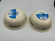 Vintage Corelle Farm Fresh Apples Green Squares 2 - 6” Dessert Bowls Replacement