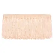 5 Yards 4 Inch Chainette Fringe Trim Tassel Sewing Trim, Snow Bud Color