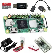 DIGISHUO Raspberry Pi Zero 2WH Complete Kit | 1GHz 512M W/Pre Soldered Header |W/Two Case 32G Sandisk Card Mini HDMI&Micro USB&GPIO Header|