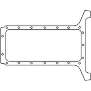 0176A602 Oil Pan Gasket Fits Massey Ferguson MF165 MF65 Continental Gas Tractor