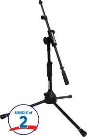 Shure by Gator SH-TRIPODSTANDLP Tripod Microphone Stand (2 Pack)