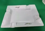 NEW Davidoff Cigar Ashtray 4 Cigar Rests. White 8" x 6.25"