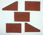 5 X Detailed Model Railway Brick Red Retaining Wall For HO/ OO New