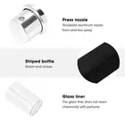 (Black)Refillable Perfume Atomizer Bottle Aluminum Empty Perfume Spray AU