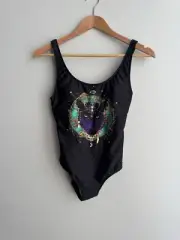 CAMILLA Black Wise Wings Low Back One Piece Swim Bodysuit - XS 6