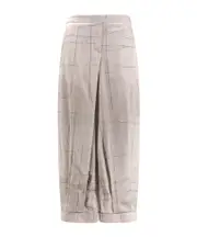 Giorgio Armani Turn-Up Hem Wide Leg Trousers IT40,IT44,IT42,IT46 Nude