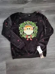 Star Wars The Mandalorian The Child Christmas Super Soft Pullover Juniors Size M