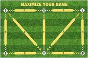 Football Training Mat, Dribbling Training Mat, Non-Slip Football Mat, Multifunction, for Home Beginners, Adults