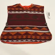 Old Navy Aztec Geometric Pattern Pullover Sweater Poncho Top Toddler Girls 2T 3T