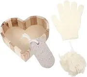 DECORNIJIA 1set Skin Exfoliating Set Bath Scrubber Foot File Bathing Gloves for Spa Travel for Birthdays Holidays Convenient Storage Box Included