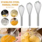 3 Pack Stainless Steel Whisk Set 6 Wire Whisks 8/10/12 Inch Kitchen Cafcc