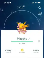Shiny Pikachu PopStar Costume Pop Star LeveI 1 - P T C - Read Description