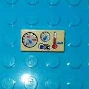 New Lego Speedometer Car Boat Plane Minifigure Gauge Control Space 1x2 Guages