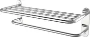 Fixsen 24 Inch Bathroom Towel Rack Towel Bar Towel Shelf Chrome Stainless Steel and Zinc Alloy Wall Mount 1pc for House Lavatory and Hotel