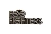 Foo Fighters Stacked Logo Badge (Silver) (One Size)