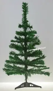 SMALL CHRISTMAS TREE GREEN ARTIFICIAL 2 FT TABLE TOP NATURAL STYLE PINE XMAS NEW