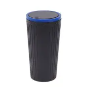 Car Trash Can Portable Plastic Car Cup Holder Trash Bin Blue 1pcs