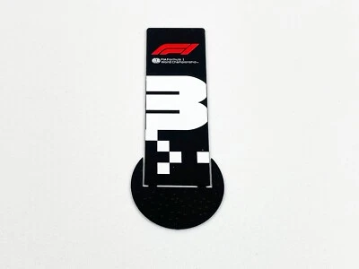 1:43 F1 3rd P3 Black & White Metal Pit Board Formula 1 2017-18 2019-20 2021 2022