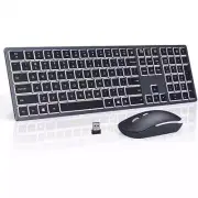 Hot Backlight Wireless Keyboard and Mouse Combo 2.4G USB Silent Keyboard Set New