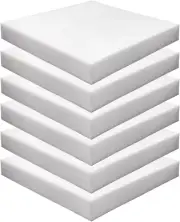(6-Pack 1" X 20" X 20" HD Upholstery Foam High Density Foam (Chair Cushion Squar