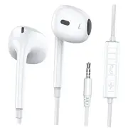 Wired Earbuds with Microphone, 3.5mm Jack in Ear Headphones with 1 pack White