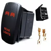Offroad Off Road Buggy Utv Back Lit Red Rear Light Rocker Switch On Off #Acrlsr