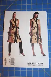 Vogue Pattern Michael Kors #2739 Misses Size 12,14,16 Dress, Belt & Pants