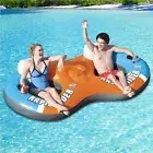 Bestway Inflatable 2 Person Lounger Floating Pool Beach Couples Raft Float Mat