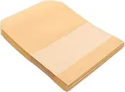 DEARMAMY 50pcs Resealable Bags Sealable Stand Up Kraft Paper Bags with Matte Window, Food Storage Bags for Packaging Products