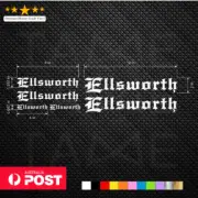 Ellsworth Vinyl Decals Stickers Sheet Bike Frame Cycle Cycling Bicycle MTB V2