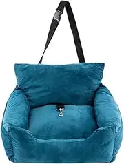 Dog Car Seat Bed Luxury Pet Booster Travel Carrier Mattress for Dogs Pet Car Seat Covers Cushion Washable with Safety Buckle