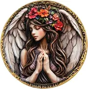 Guardian Angel Commemorative Token – Inspirational Design with Psalm 91:11-12 Scripture – Faith and Protection Keepsake Gift