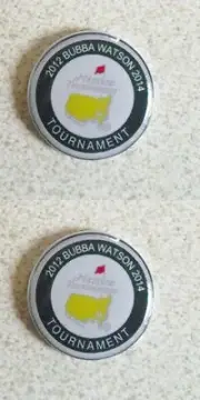 2 ONLY BUBBA WATSON TRIBUTE 2012/2014 GOLF BALL MARKERS-