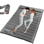 Double Sleeping Pad Camping Mattress for 2 Person 4.7" Extra-Thick Full Grey