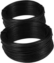2pcs Black Coated Metal Wire Flexible Tie Wire for Gardening Crafting and Construction for Reliable Performance and Precision Tying
