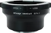 XPIMAGE 0.71X Optical Focal Reducer Speed Booster Lens Mount Adapter for Mamiya 645 Lens to Sony E Mount Camera