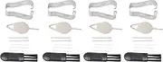 Zerone 4 Sets Handwriting Stylus Refills Pen Pen Pen Set Tablet Pen Tips for Samsung S7 FE 12.4 Inch T733 (White Grey)