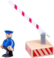 Generic 1 Set Traffic Barricade Model Brain Robot Dollhouse Remote Wood Roadblock Simulation Roadblock Traffic Doll Educational Simulated Scene Wooden