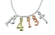 4031465 Philippians 4:13 Initials Necklace Scripture Verse I Can Do All Thing...