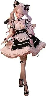 VLEYAN Hand-Painted BJD Doll, 22.8 Inch (56cm) 1/3 Ball Jointed Princess Doll, PVC Body with 31 Movable Joints, Ideal Gift, Desk and Wall Decorations