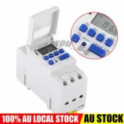 AC 220V Digital LCD Power Programmable DIN Rail Timer Time Switch Relay